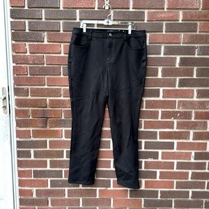Black Talbots soho 5 pocket straight leg pant NWOT 16W